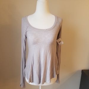 Free People grey tunic top